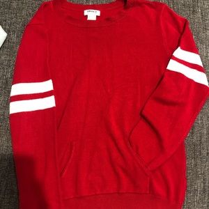 Girls red sweatshirt